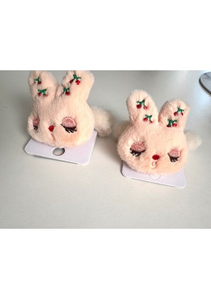 Pofuduk Peluş Tavşan Lastik Toka 2 Li