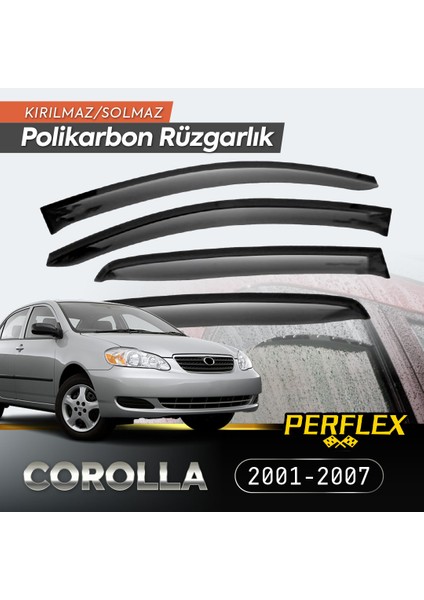 Toyota Corolla 2001-2007 Cam Rüzgarlığı V2 Düz modelleri