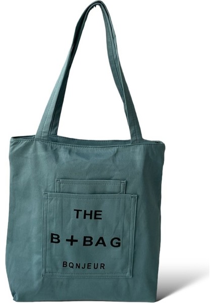 The B Bag Kanvas Bez Kol-Omuz Çantası