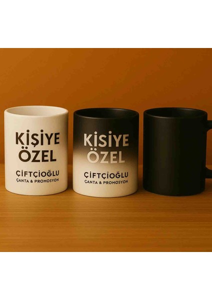 Kişiye Özel Fotoğraf Baskılı Sihirli Porselen Mat Kaliteli Kupa-Isıyla Gözüken Fotoğraf modelleri