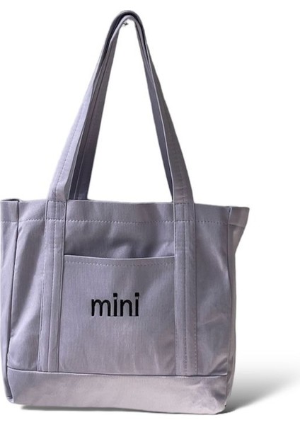 Canvas Mini Yazılı Bez Omuz - Kol Çantası