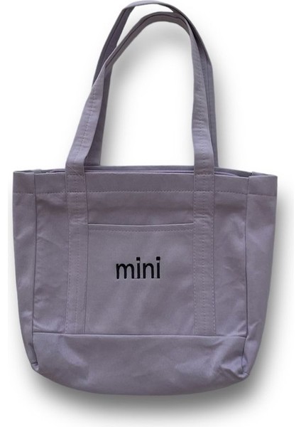 Canvas Mini Yazılı Bez Omuz - Kol Çantası fiyatları