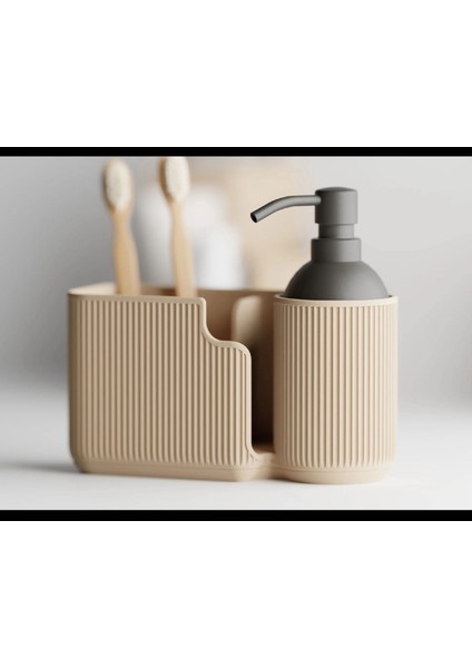 Diş Fırçalık ve Sabunluk Standı Düzenleyici Organizer Banyo Dekoratif modelleri