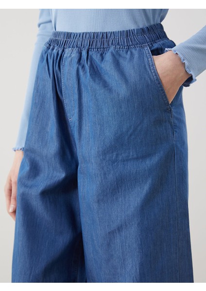 Yeni Sezon Beli Lastikli Wideleg Kadin Jean Pantolon - S5H755Z8 modelleri