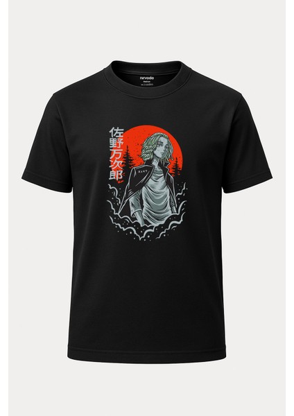 Tokyo Revengers Baskılı Loose Fit Bisiklet Yaka Unisex Tişört Anime Manga