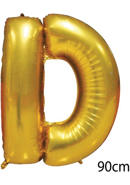 - 40 Inç D Harfi Folyo Balon Gold 100 cm Dpmah