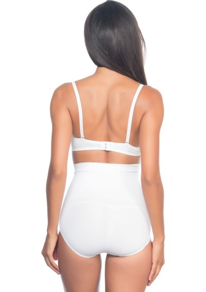 Beyaz Mı Emay 2057 Yüksek Bel Masajlı Slip Korse modelleri