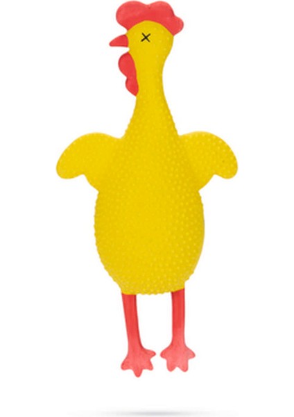 Köpek Oyuncağı, Sesli, Tavuk, Lateks, Sarı, 25,5X13X5CM Dpmah