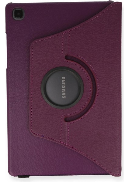 Samsung Galaxy T500 Tab A7 10.4 Kılıf 360 Tablet Deri Kılıf - Mürdüm Dpmah