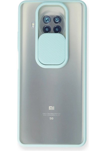 Xiaomi Mi 10T Lite Kılıf Palm Buzlu Kamera Sürgülü Silikon - Turkuaz Dpmah
