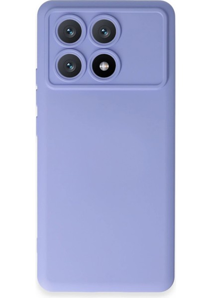 Xiaomi Poco X6 Pro Kılıf Nano Içi Kadife Silikon - Lila Dpmah