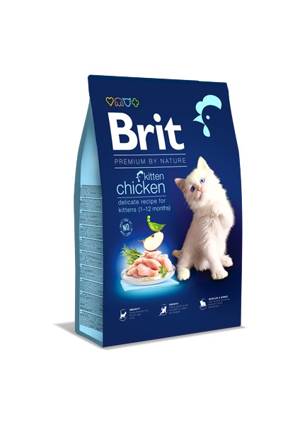 Brit Premium 8 kg By Nature Yavru Kediler Için, Tavuk Etli Kuru Mama Dpmah