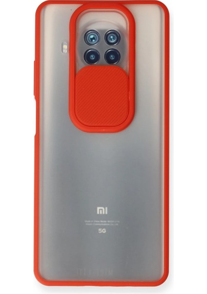 Xiaomi Mi 10T Lite Kılıf Palm Buzlu Kamera Sürgülü Silikon - Kırmızı Dpmah