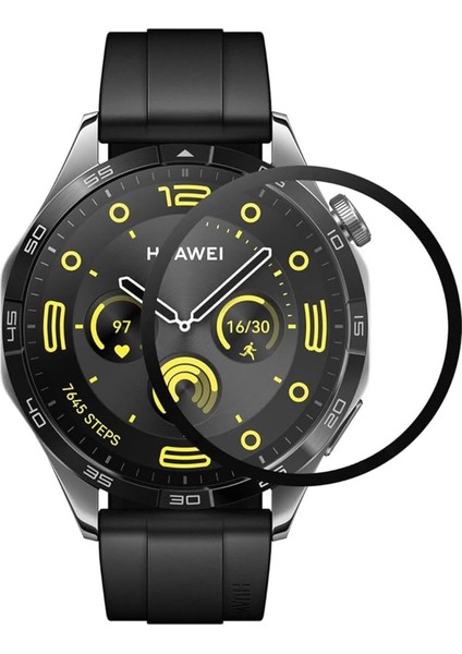 Huawei Gt4 46MM 22MM Polymer Nano Ekran Koruyucu - Şeffaf Dpmah