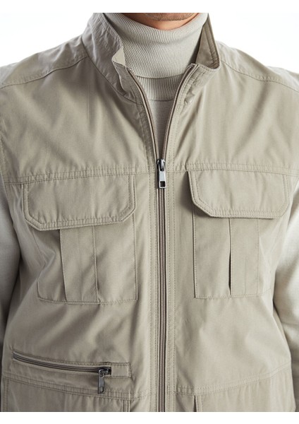 Yeni Sezon Standart Kalip Dik Yaka Erkek Avci Yelegi - S52536Z8 fırsatları