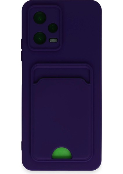 Xiaomi Poco X5 5g Kılıf Kelvin Kartvizitli Silikon - Derin Mor Dpmah