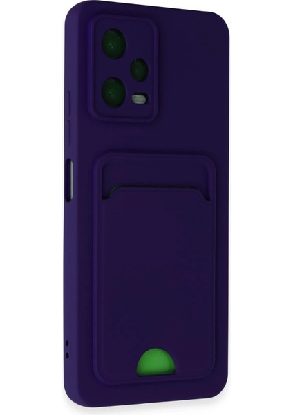 Xiaomi Poco X5 5g Kılıf Kelvin Kartvizitli Silikon - Derin Mor Dpmah