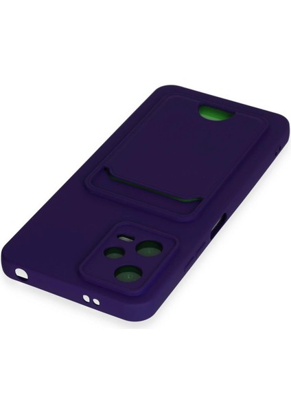 Xiaomi Poco X5 5g Kılıf Kelvin Kartvizitli Silikon - Derin Mor Dpmah