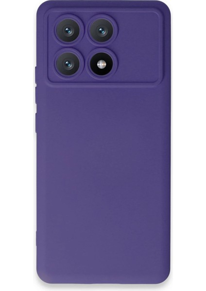 Xiaomi Poco X6 Pro Kılıf Nano Içi Kadife Silikon - Mor Dpmah