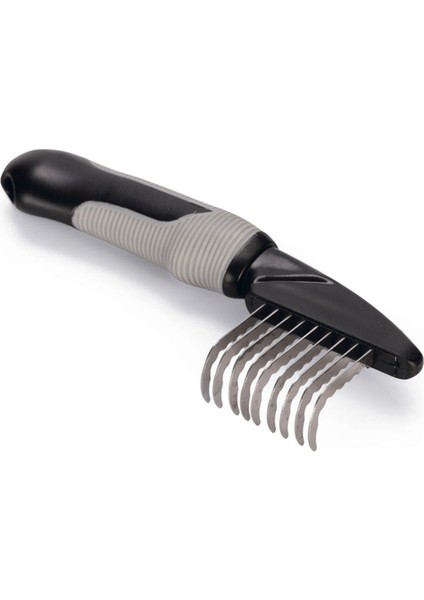 Uzun Tüylü Köpek Kıtık Açıcı Tarak, Siyah Gri, 19X6X3CM Dpmah