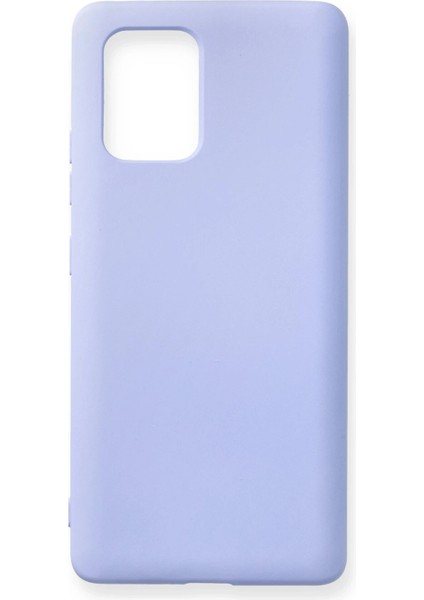 Samsung Galaxy A91 / S10 Lite Kılıf Nano Içi Kadife Silikon - Lila Dpmah