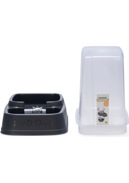 Köpek Depolu Mama Su Kabı, Plastik, 33,5X20X27CM, 3,7l Dpmah indirimleri