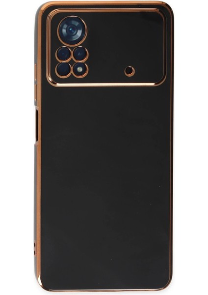Xiaomi Poco X4 Pro 5g Kılıf Volet Silikon - Siyah Dpmah