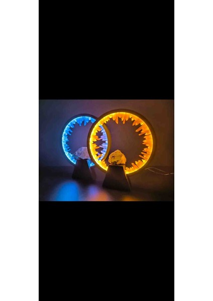LED Işıklı Kristal Lamba modelleri