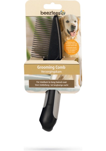 Tüy Dökme Dönemi Köpek Tarağı, L, Siyah Gri, 21CM, 21X5,5X3CM Dpmah fırsatları