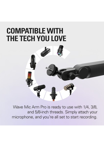 10AAT9901 Wave Mic Arm Pro (Black)