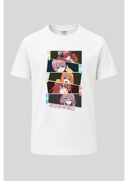 Eşsiz Beşizler Baskılı Loose Fit Bisiklet Yaka Unisex Tişört