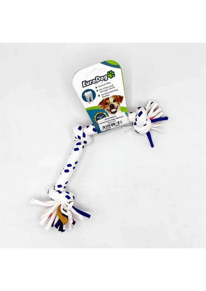 Diş Ipi Üç Düğüm Mavi Beyaz Nokta 15 cm Dpmah