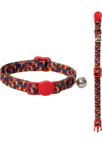 Plastik Kedi Boyun Tasma Mozaik 22-30 cm Dpmah