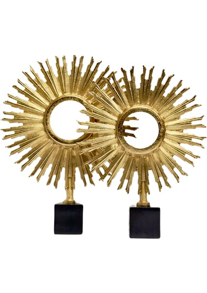 Döküm Gold Güneş Dekor Seti