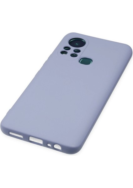 Infinix Hot 11S Kılıf Nano Içi Kadife Silikon - Lila Dpmah