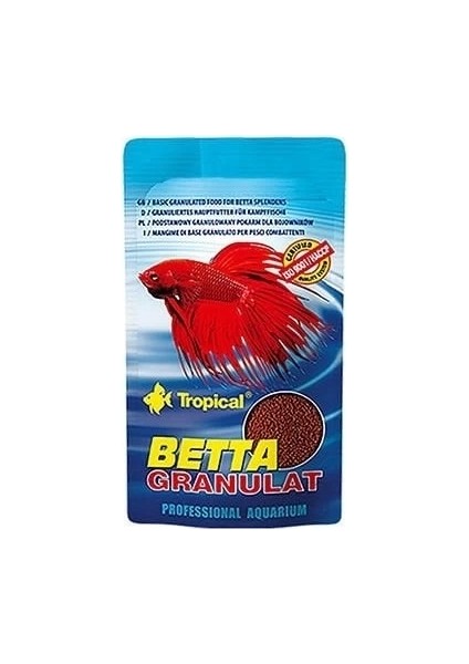 Tropical Betta Granulat Betta Balıkları Için Granül Balık Yemi 10 gr