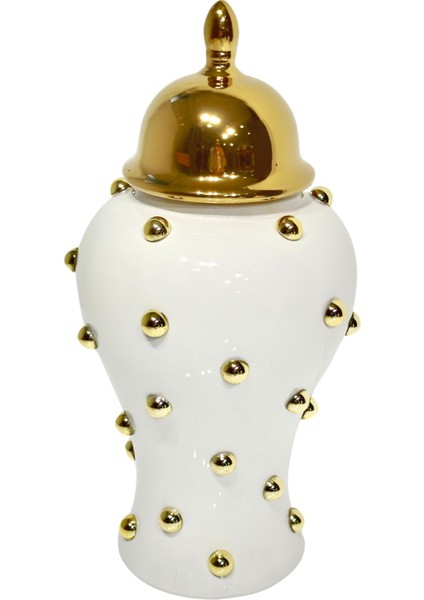 Gold Benekli Seramik Küp Büyük Boy fiyatları