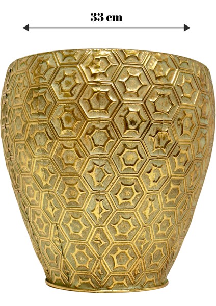 Metal Gold 3'lü Yer Vazosu Seti fiyatları