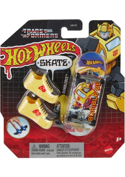 Hotwheels Skate Prime Parmak Kaykay Seti Sarı