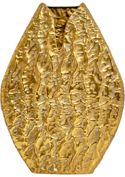 Metal Gold Oval Vazo