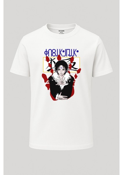 Chrollo Lucilfer Hunter x Hunter Baskılı Loose Fit Bisiklet Yaka Unisex Tişört Anime Manga