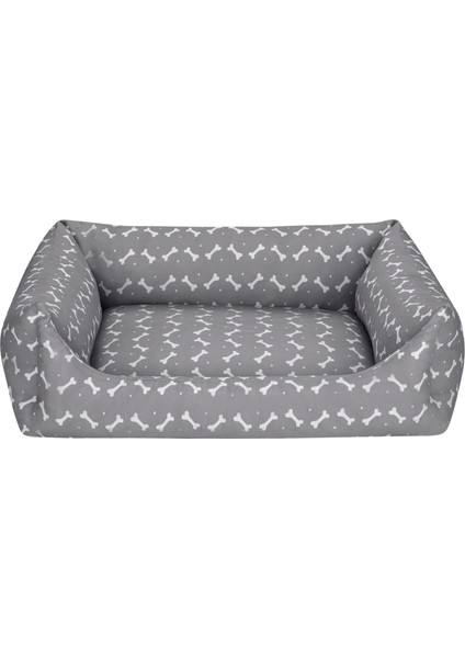 Uniform Bone Gri-Beyaz Köpek Yatağı M 60X70CM Dpmah