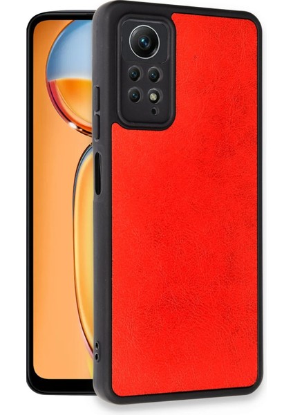 Xiaomi Redmi Note 12 Pro 4g Kılıf Aras Deri Kapak - Kırmızı Dpmah