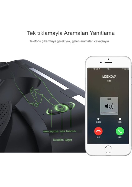 Shinecon SC-G04EA 3D Sanal Gerçeklik Gözlüğü - Siyah Dpmah