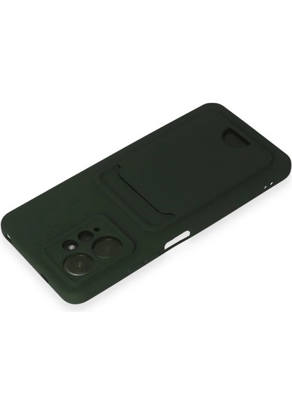 Xiaomi Redmi Note 12 4g Kılıf Kelvin Kartvizitli Silikon - Koyu Yeşil Dpmah