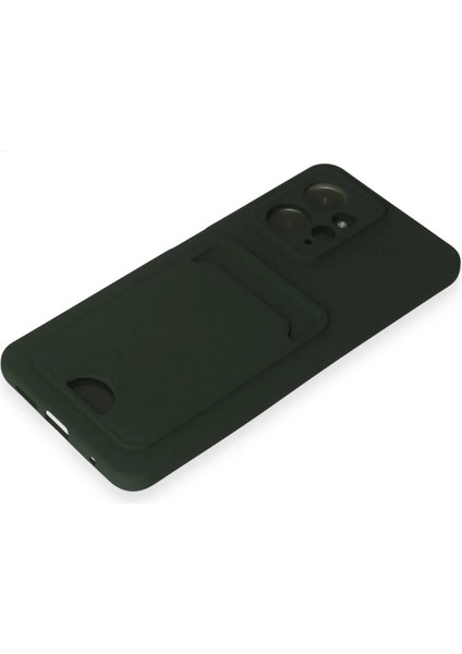 Xiaomi Redmi Note 12 4g Kılıf Kelvin Kartvizitli Silikon - Koyu Yeşil Dpmah