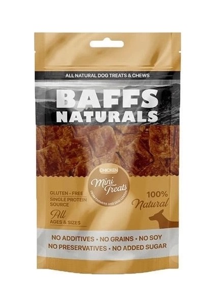 Baffs Naturals Tavuk Mini Ödül Köpek Ödül Maması 100 gr