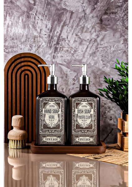 500ML Premium El Sabunu,bulaşık Deterjanı Stantlı Sabunluk Seti Parlak Metal Pompalı fiyatları