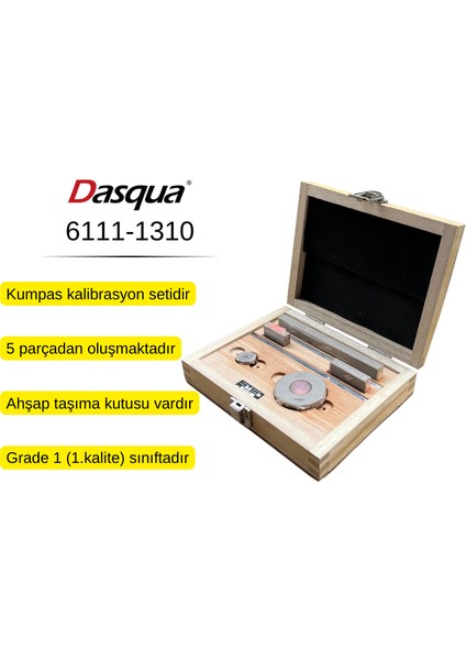 Dasqua 6111-1310 Kumpas Kalibrasyon Seti |