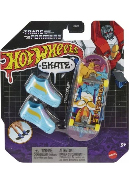 Hotwheels Skate Prime Parmak Kaykay Seti Sarı 2024 Model